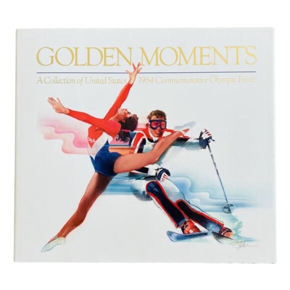 USPS Golden Moments Collection of US 1984 Commemorative Olympic Issues Book NEW - Picture 1 of 10